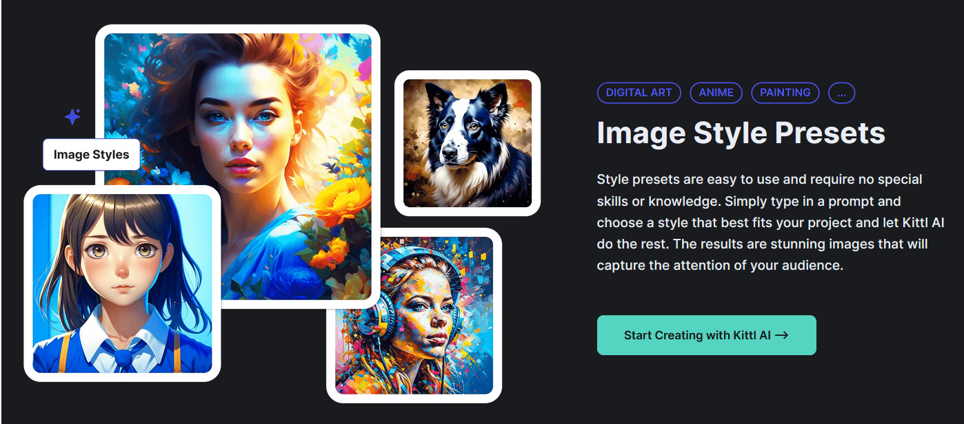 Kittl AI Image Styles